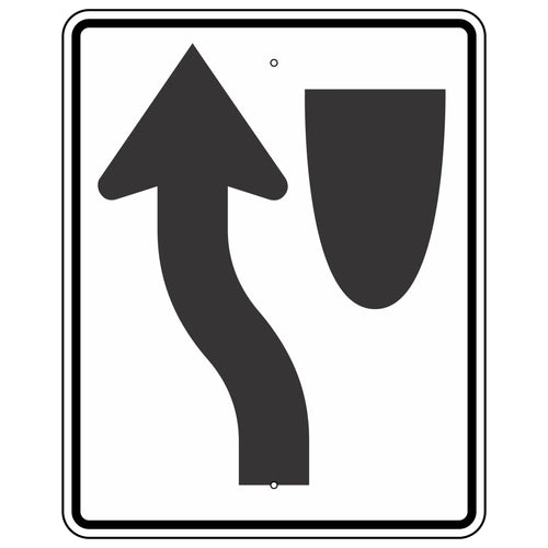 R4-8 Keep Left Sign