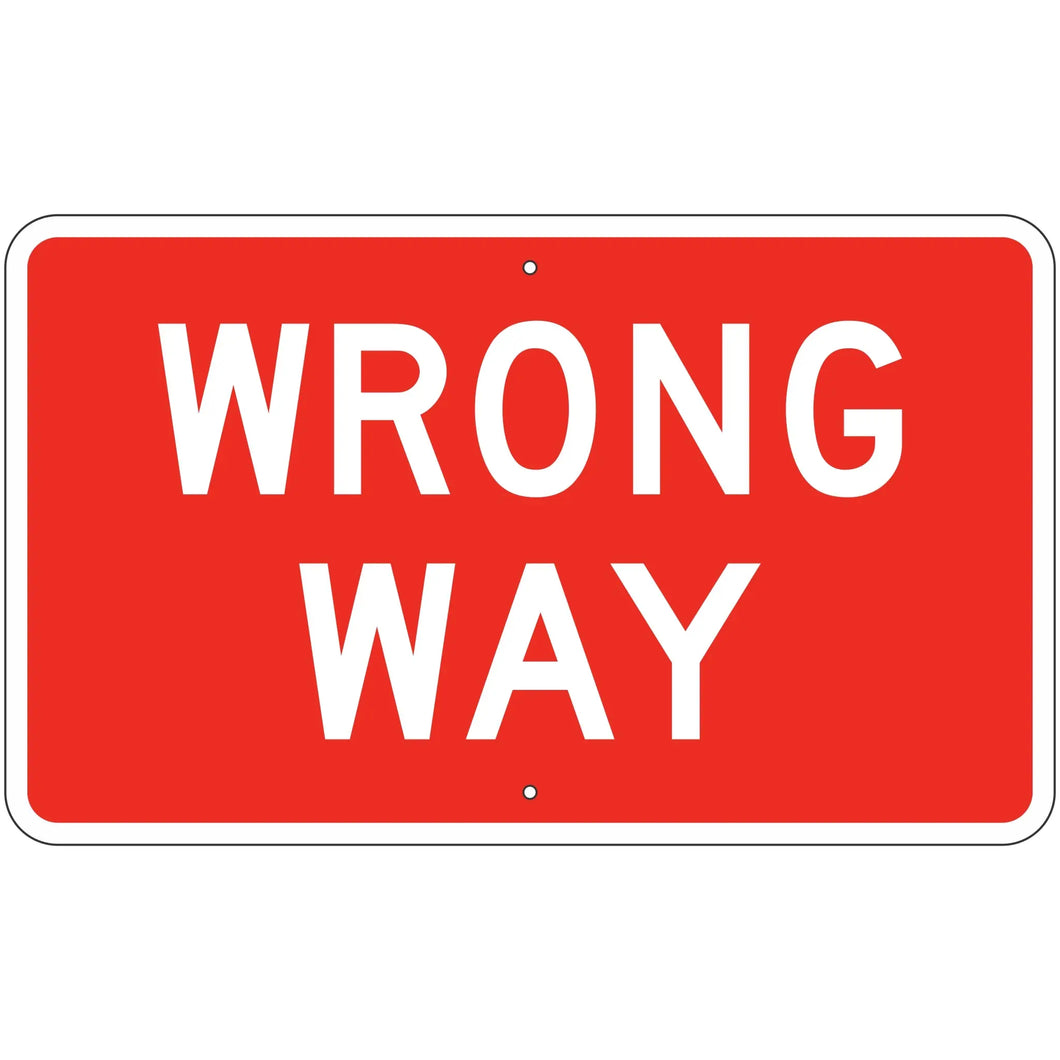 R5-1A Wrong Way Sign