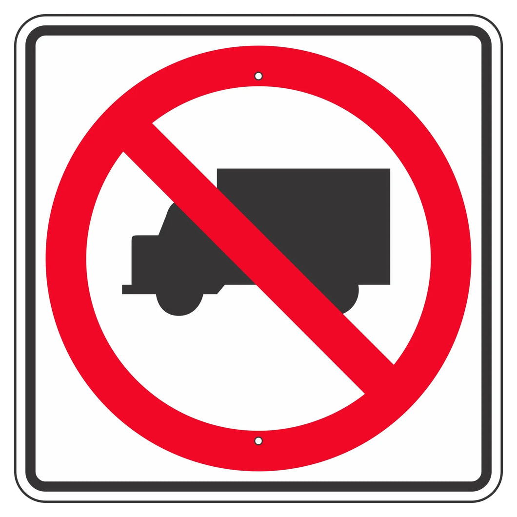 R5-2 No Trucks Sign 24