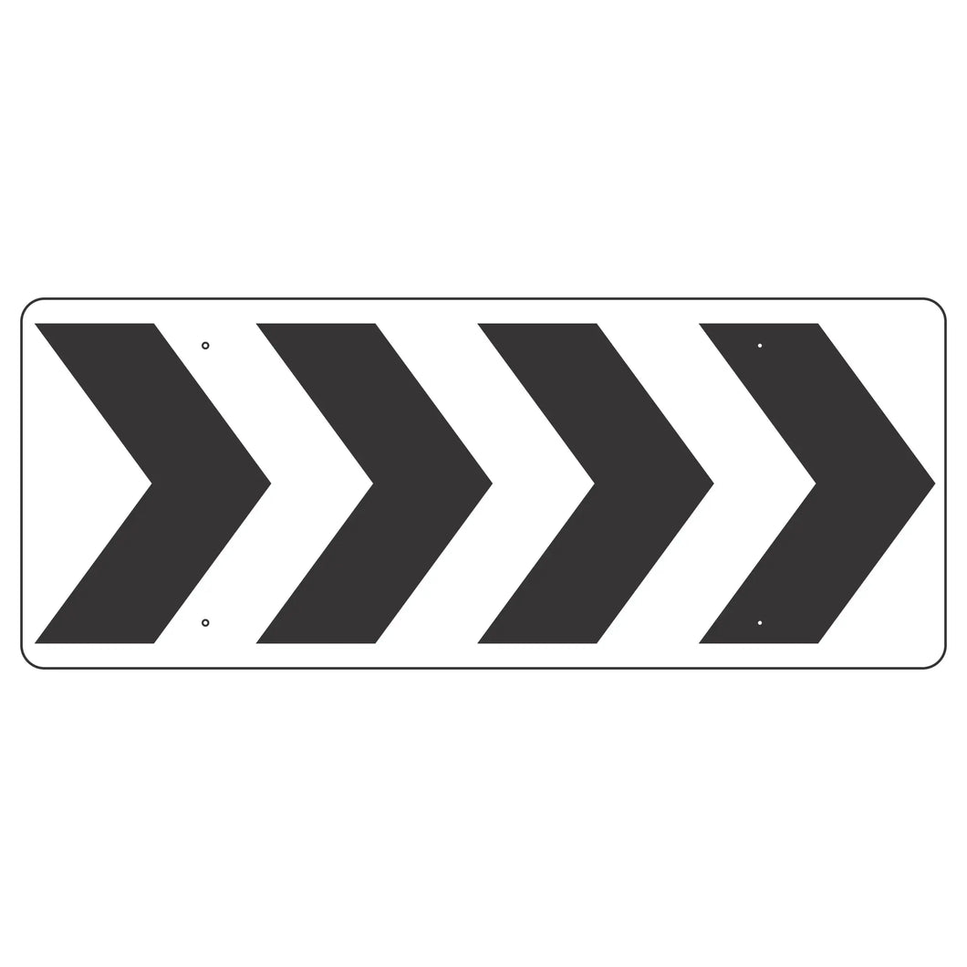R6-4B Roundbabout Directional (4 Chevrons) Sign 60