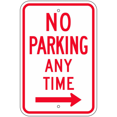 R7-1R No Parking Any Time Sign 12