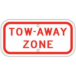 R7-201AP Tow Away Zone Sign 12"X6"