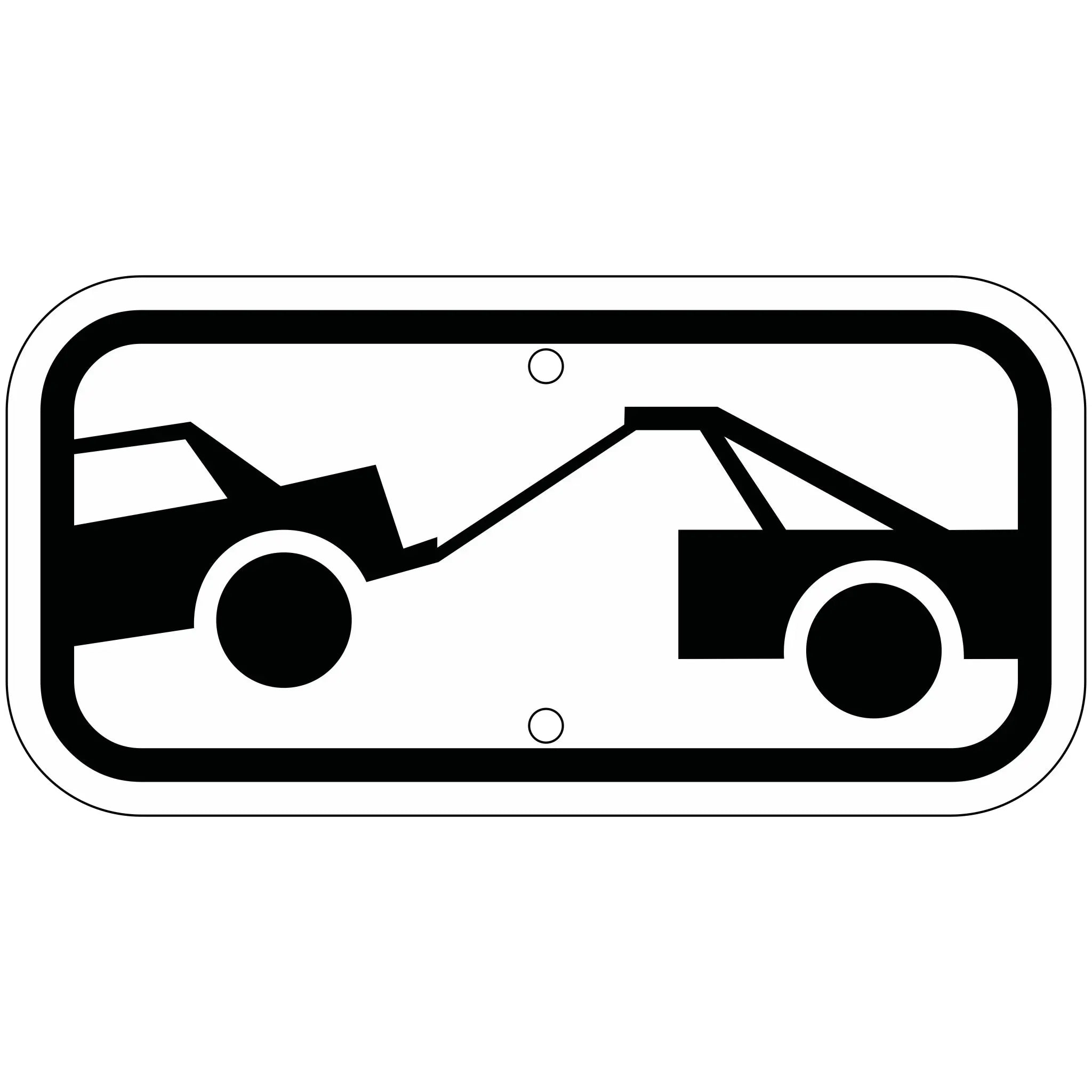 R7-201A Tow-Away Zone Sign 12X6 – Evangeline Specialties