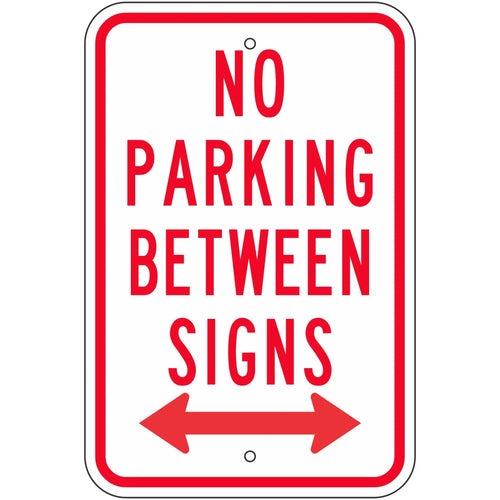 R7-12D No Parking Between Signs Sign 12