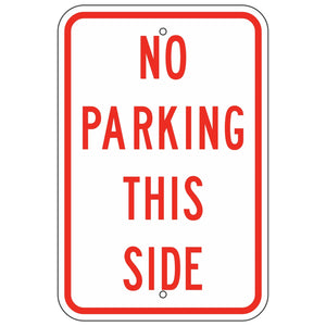 R7-215 No Parking This Side Sign 12"X18"