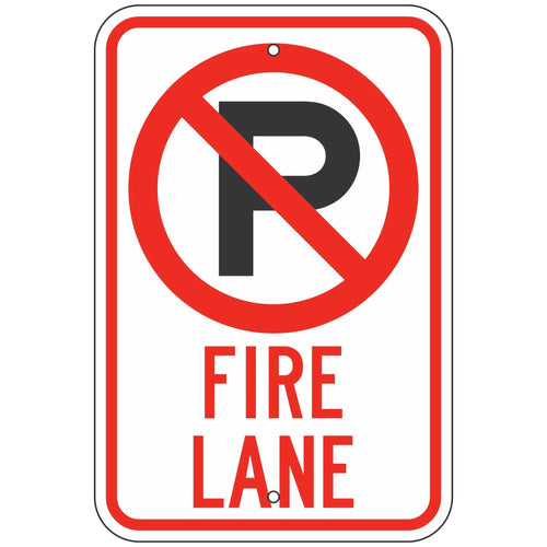 R7-229 No Parking Fire Lane Sign 12