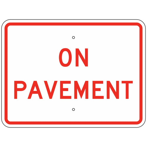 R8-3CP On Pavement Sign