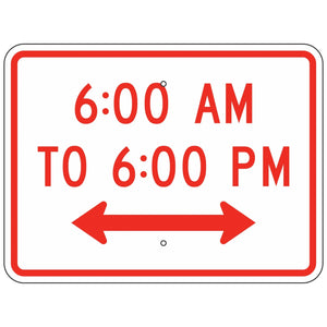 R8-3HP Custom Time of Day Sign