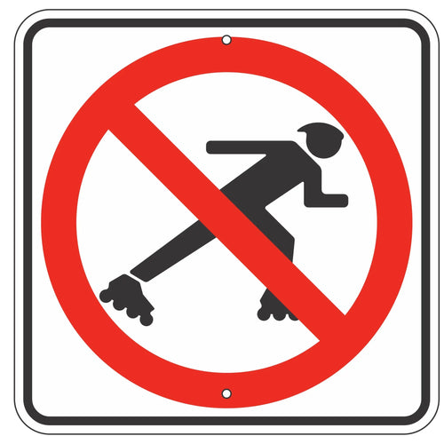 R9-13 No Skaters Sign