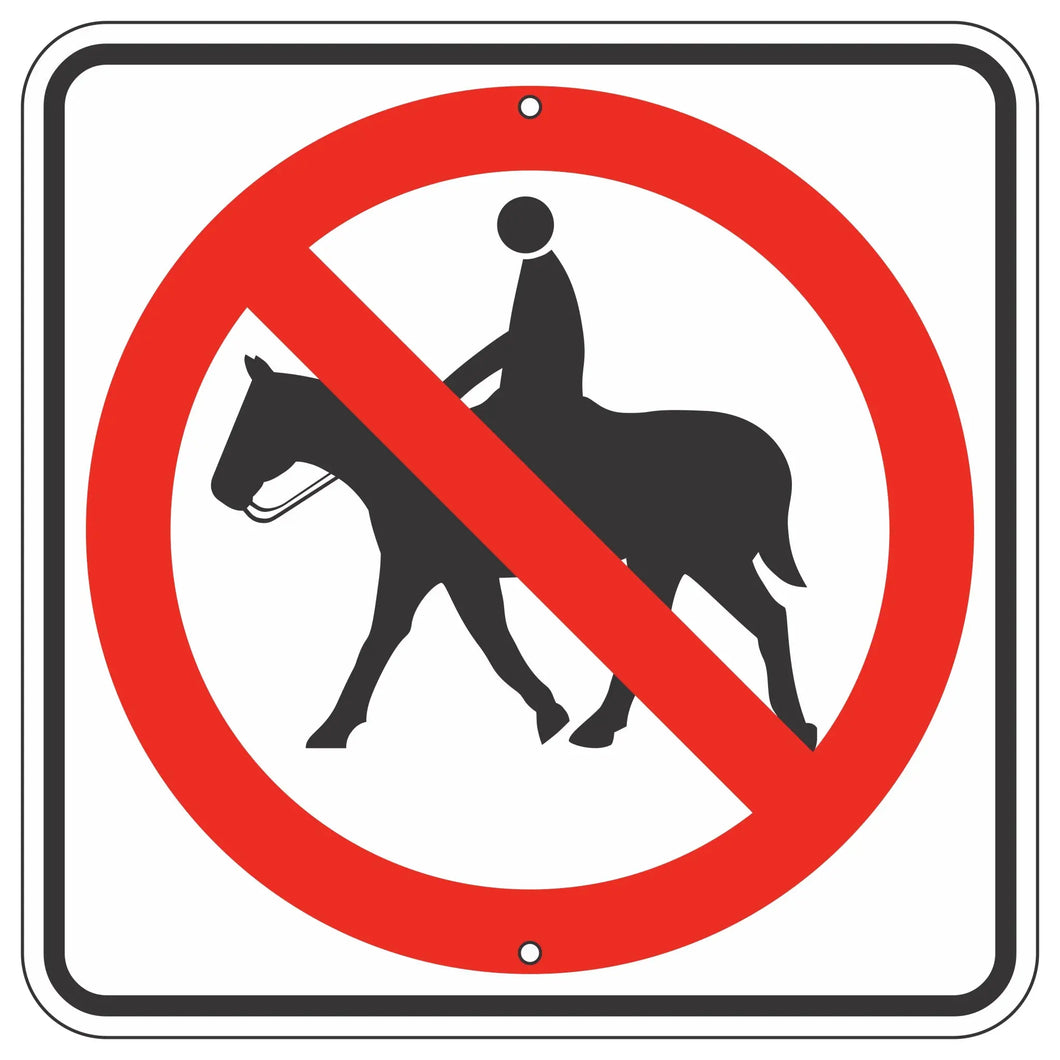 R9-14 No Equestrians Sign 18
