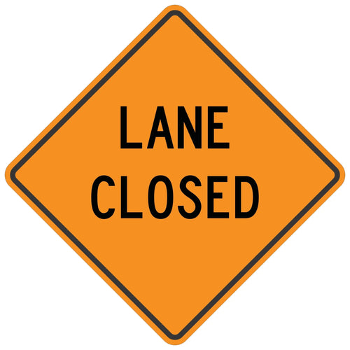 Lane Closed - Roll-Up Sign