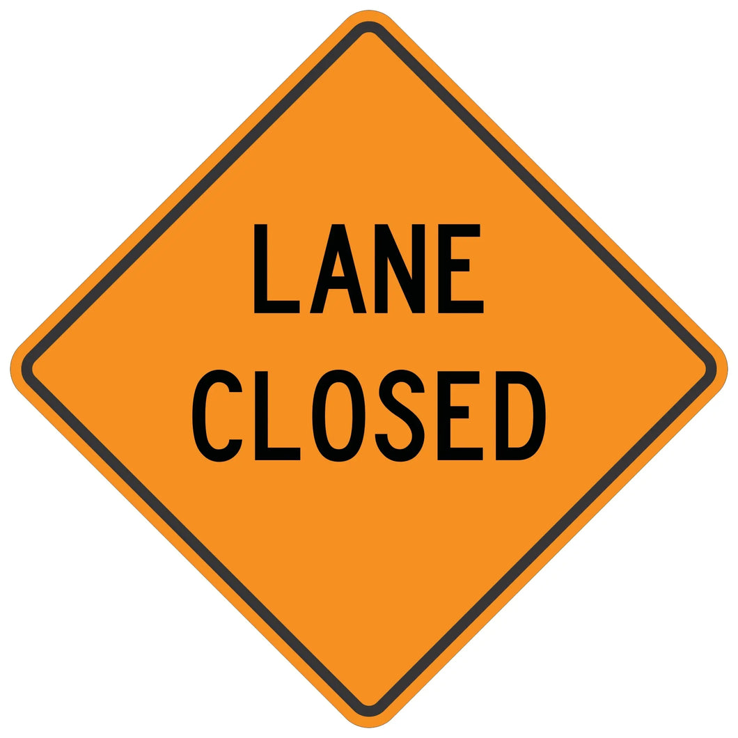 Lane Closed - Roll-Up Sign