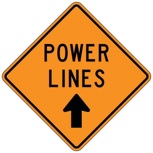 Power Lines - Roll-Up Sign