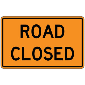 R11-2 Road Closed - 48"x30" - Roll-Up Sign