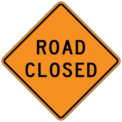 W20-3 Road Closed - Roll-Up Sign