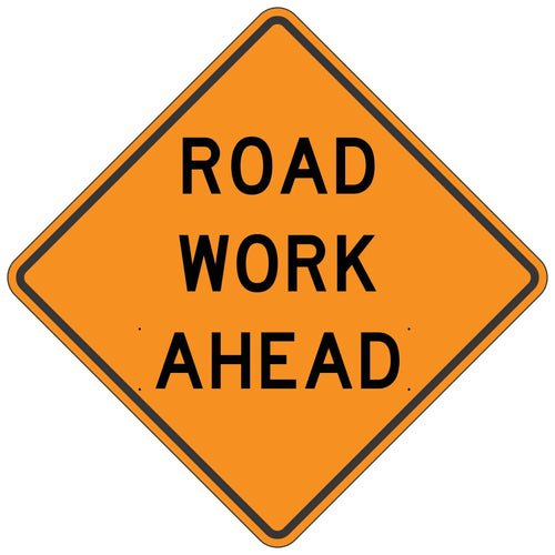 W20-1 Road Work Ahead - Roll-Up Sign
