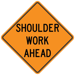 Shoulder Work Ahead - Roll-Up Sign