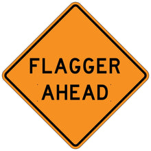 Load image into Gallery viewer, W20-7B Flagger Ahead - Roll Up Sign