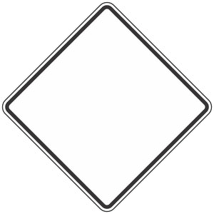 Blank Sign with Border - Roll-Up Sign