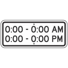 Load image into Gallery viewer, S4-1P School Zone Times Sign
