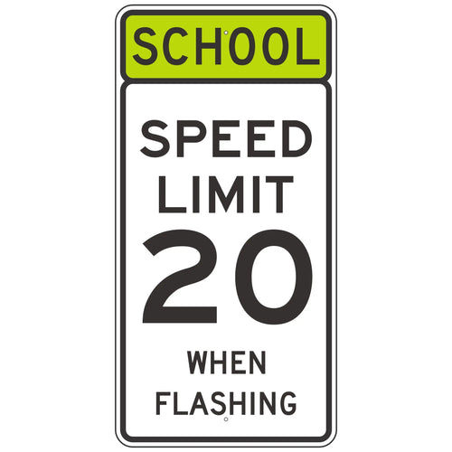 S5-1 School Speed Limit XX When Flashing Sign 24