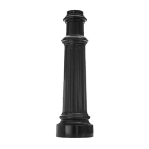Decorative Two-Piece Base for 3"OD Round Poles - Black
