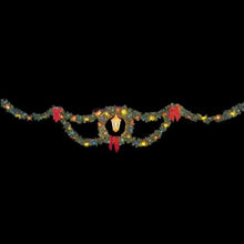 Load image into Gallery viewer, 40&#39;  x 5.5&#39; Garland Deluxe Wreath with Lantern Skyline