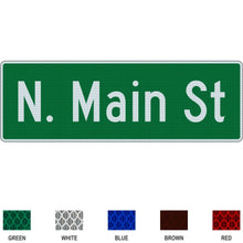 Load image into Gallery viewer, Street Name Sign 24 inch Tall Flat Blade