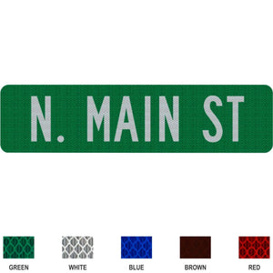 Street Name Sign 6 inch Tall Flat Blade