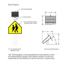 Load image into Gallery viewer, LED-Embedded, School Zone Warning Sign | SZ-5800