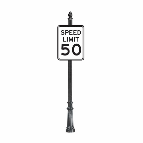 Ornamental R2-1 Speed Limit Sign Package
