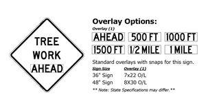 Tree Work Ahead - Roll-Up Sign