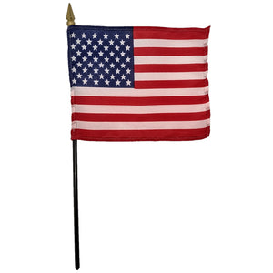 United States of America Desk Flag with Staff 4"x6"