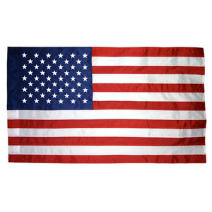 United States of America Flag - Indoor Colonial - Sewn Nylon with Pole Pocket NO FRINGE