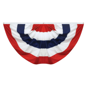 American Flag Pleated Full Fan - Stripes Only