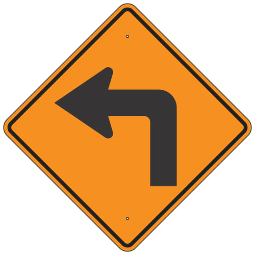 W1-1L Left Turn Sign