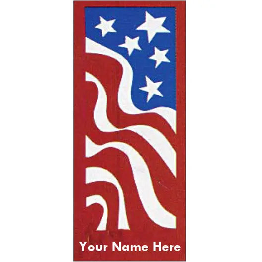 OF-751 America Red Pole Banner