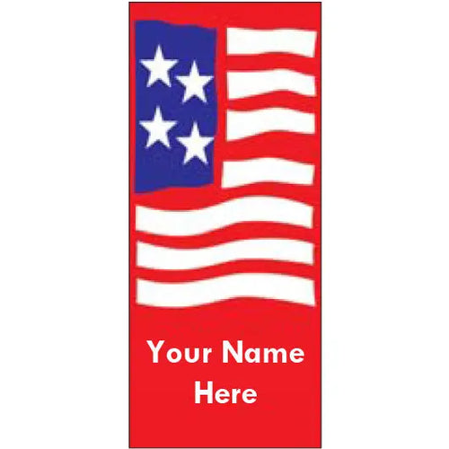 OF-438 America Red Pole Banner