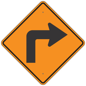 W1-1R Right Turn Sign