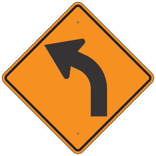W1-2L Curve Left Sign