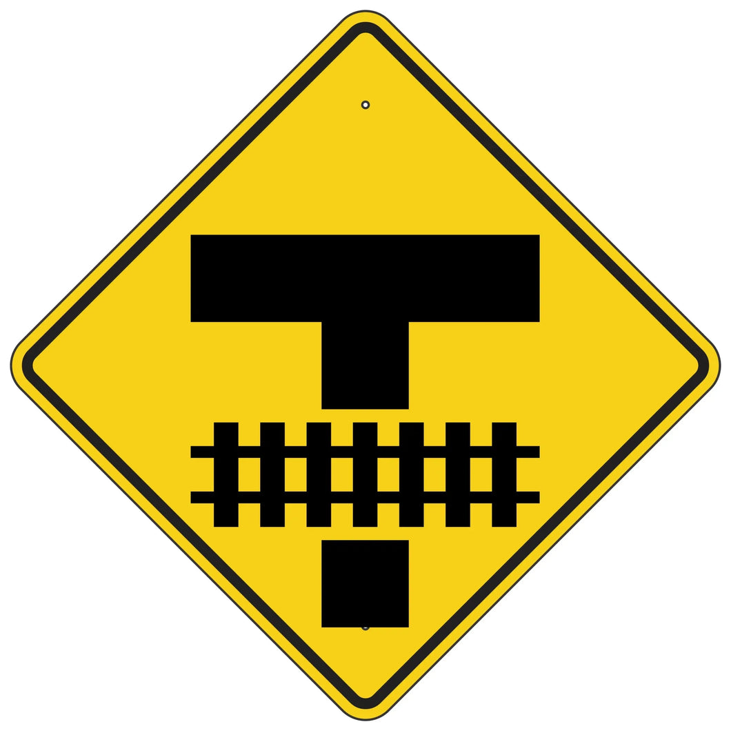 W10-11 Railroad Crossing Advanced Warning Symbol Sign 36
