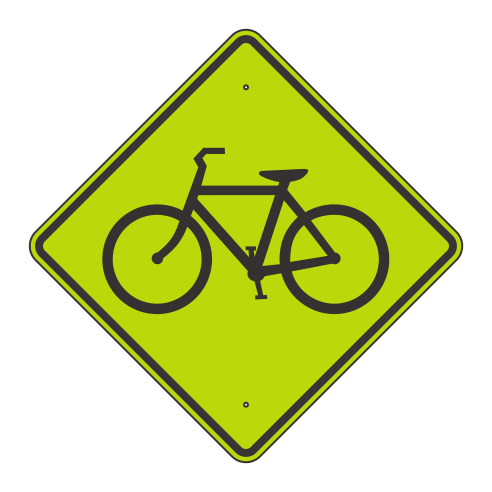W11-1 Bicycle Crossing Sign