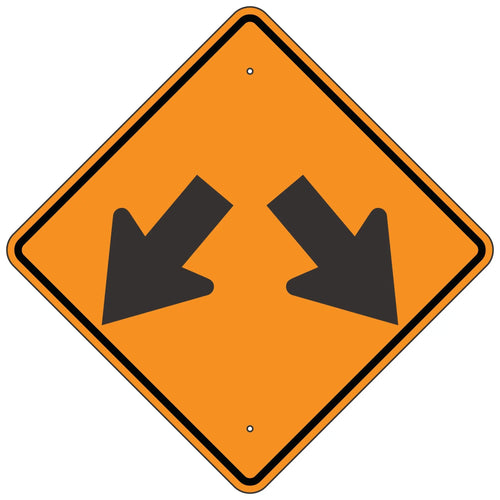 W12-1 Double Arrow Sign