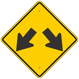 W12-1 Double Arrow Sign