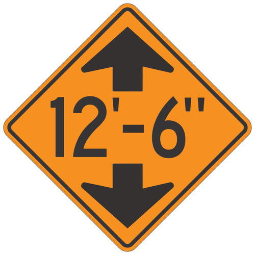 W12-2 Low Clearance (With Arrows) Sign