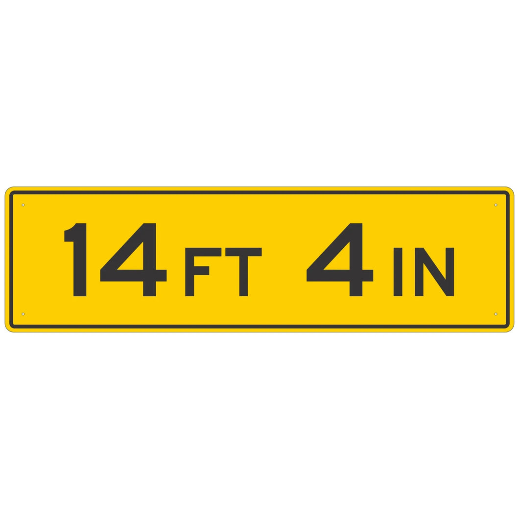 W12-2A Low Clearance Sign 78