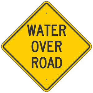 W15-6 Water Over Road Sign