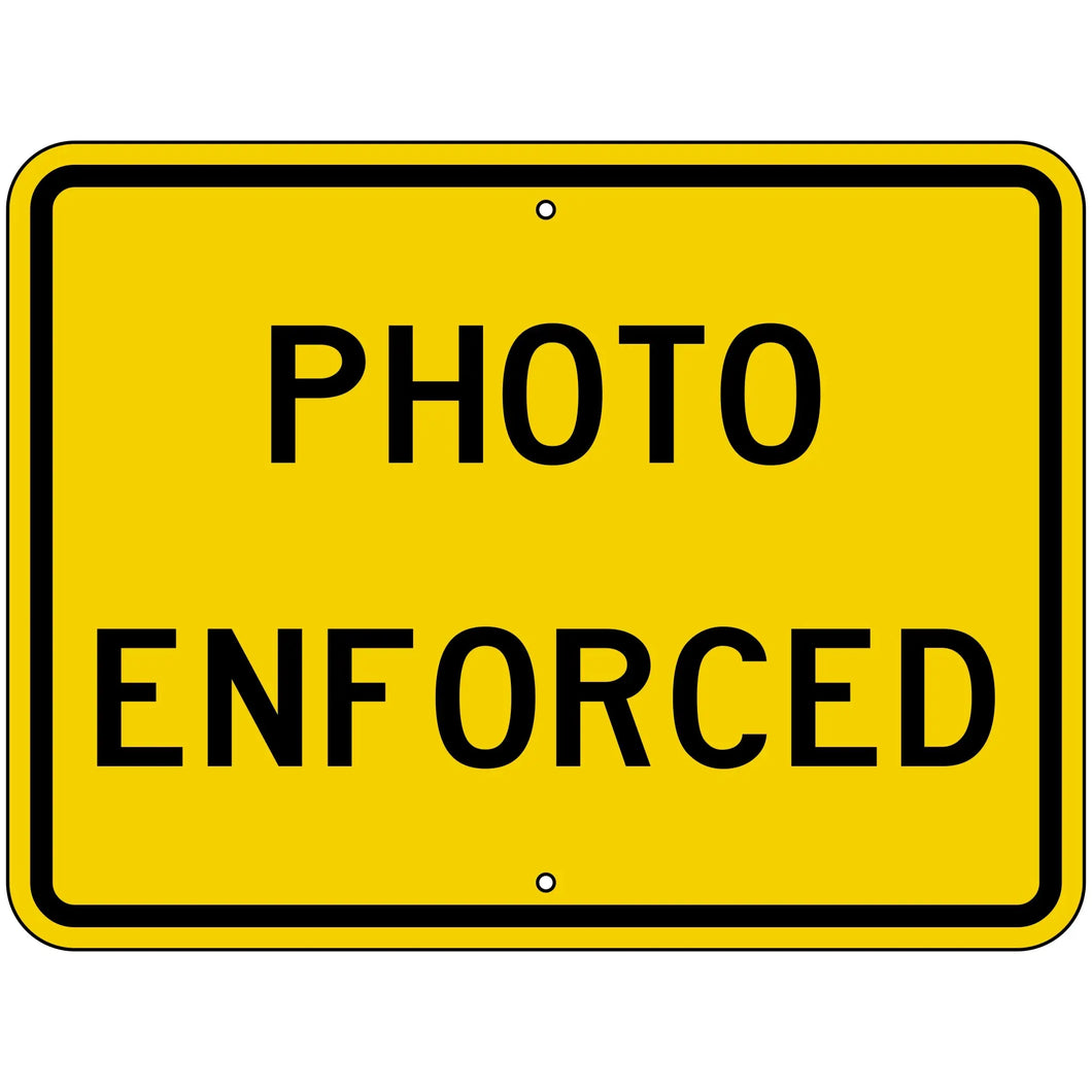 W16-10AP Photo Enforced Sign