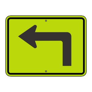 W16-6PL Left Arrow Sign