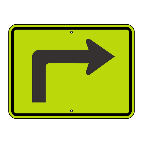 W16-6PR Right Arrow Sign